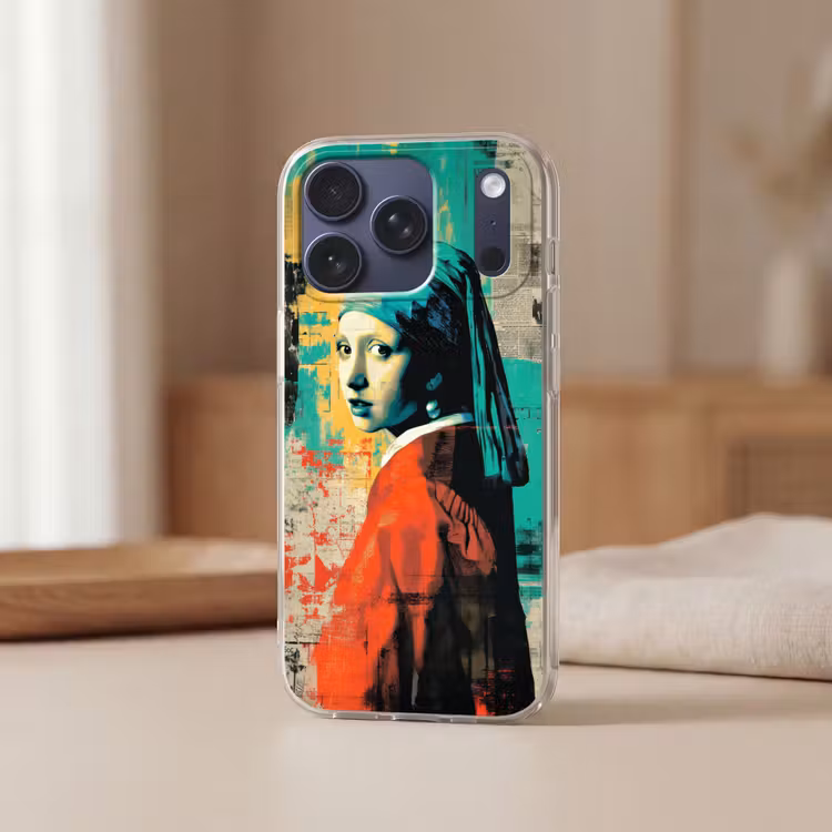 Telefoonhoesje Softcase - Klassiek - Pareloorbel - Streetartstijl - Kleurrijk — 3