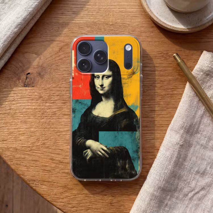 Telefoonhoesje Softcase - Vrouw - Kleurvlakken - Klassieke schilderkunst — 2