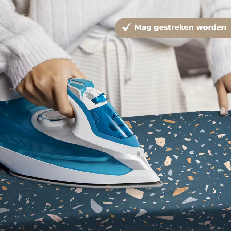 Wandkleed - Terrazzo - Patroon - Kleurrijk - Diep blauw — 6
