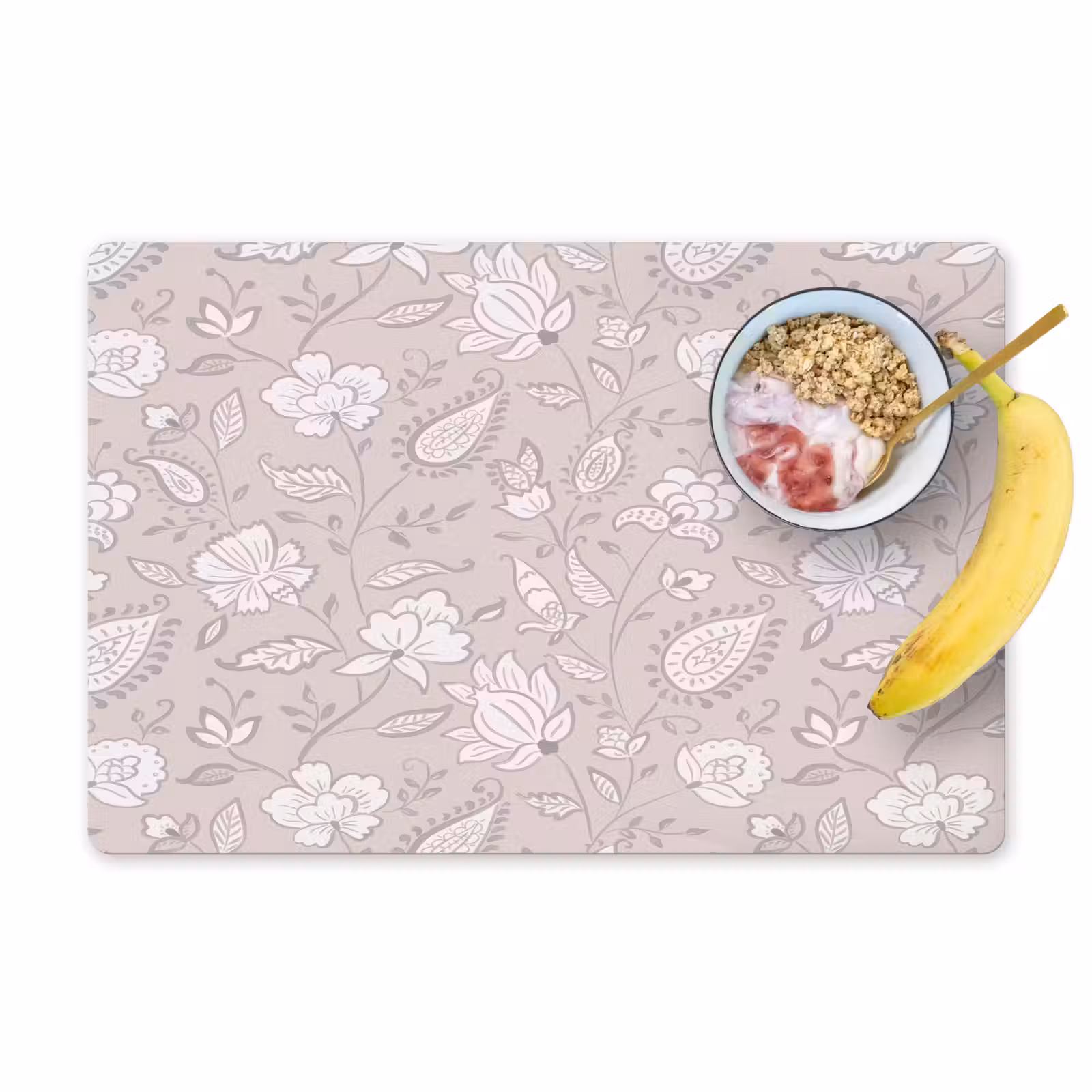 Placemat - 6 stuks - Bloemen - Getekend - Lavendel — 1