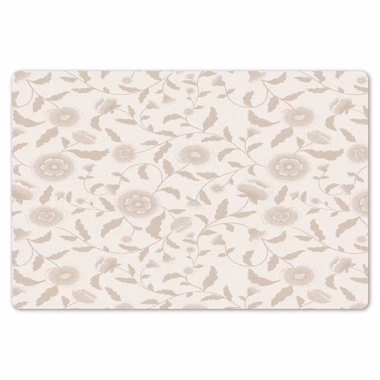 Placemat - 6 stuks - Sierlijk - Bloemen - Beige — 7