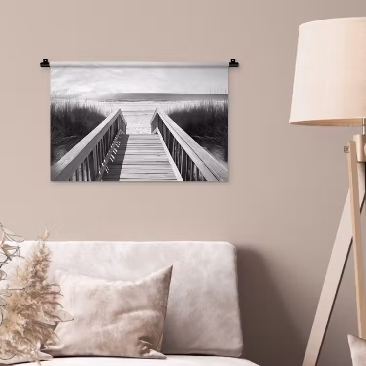 Wandkleed - Loopbrug - Hout - Strand - Zee — 2