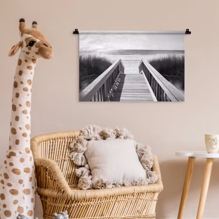 Wandkleed - Loopbrug - Hout - Strand - Zee — 5