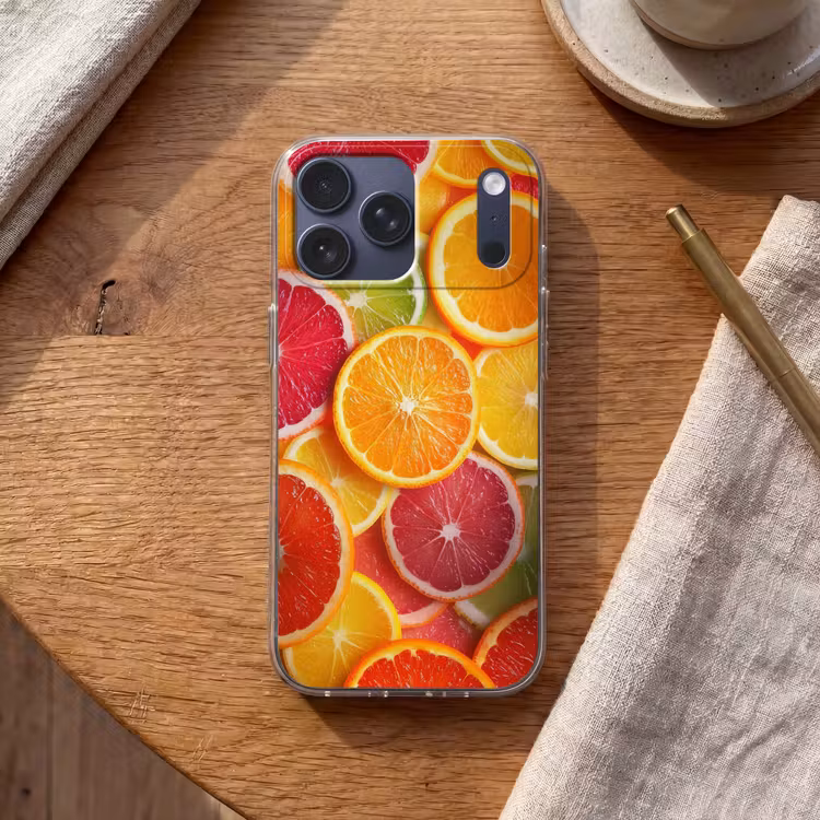 Telefoonhoesje Softcase - Fruit - Kleurrijk - Close up — 2