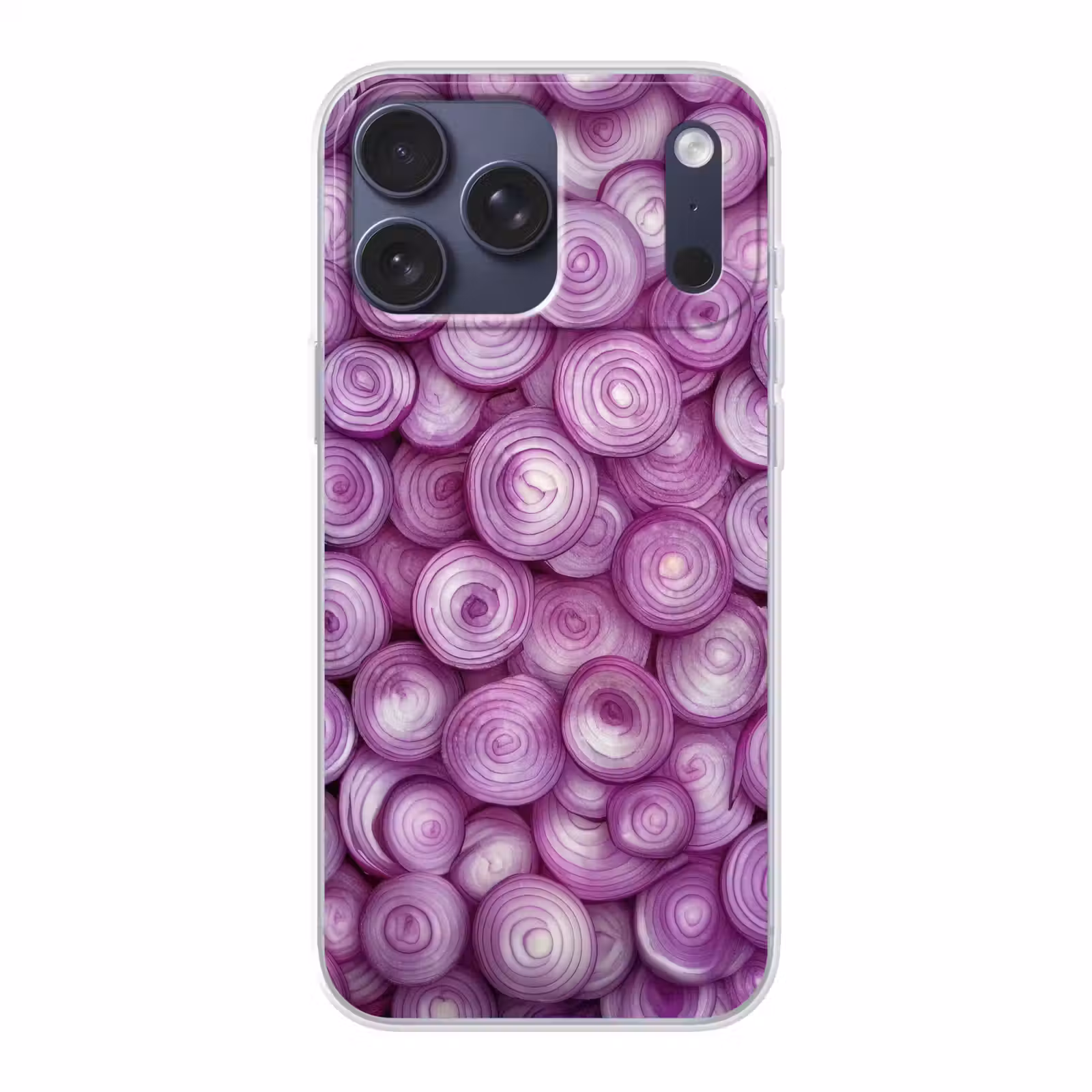 Telefoonhoesje Softcase - Paars - Uien - Close up — 1