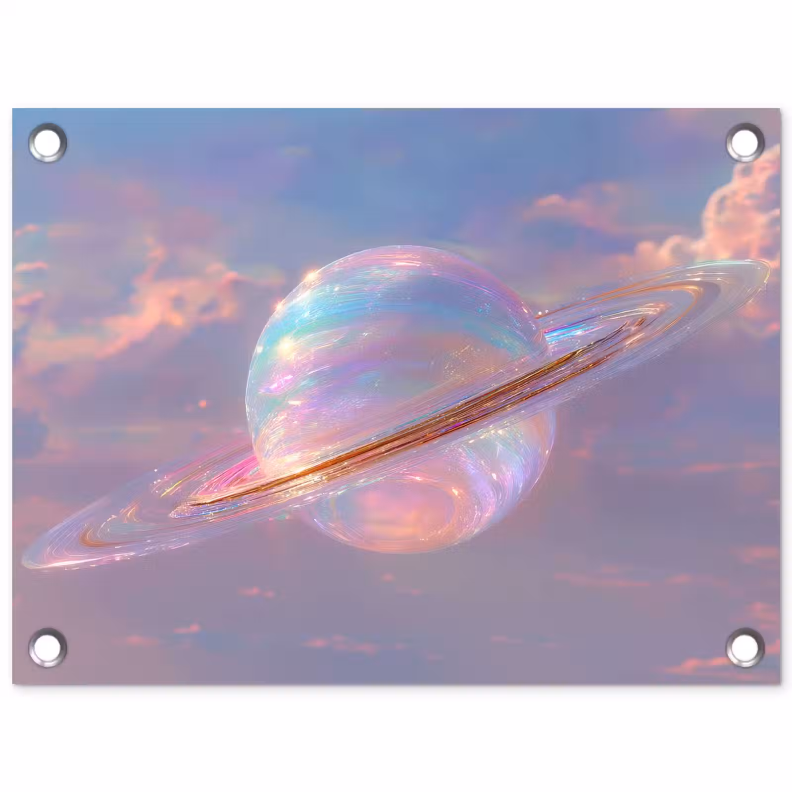 Tuinposter - Planeet - Lucht - Wolken - Pasteltinten — 1