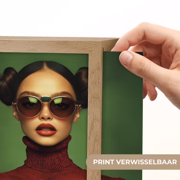 Lightbox - Wandlamp - Vrouw - Groen - Bril - Aesthetic - Modern — 6