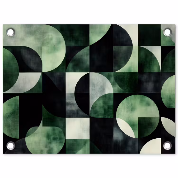 Tuinposter - Abstract - Groen - Vormen — 1