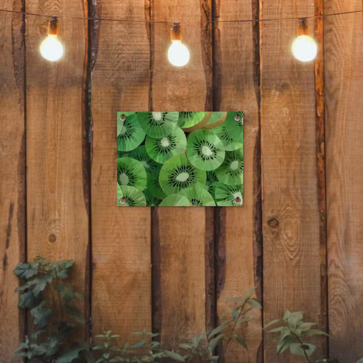 Tuinposter - Kiwi - Groen - Pitten — 2