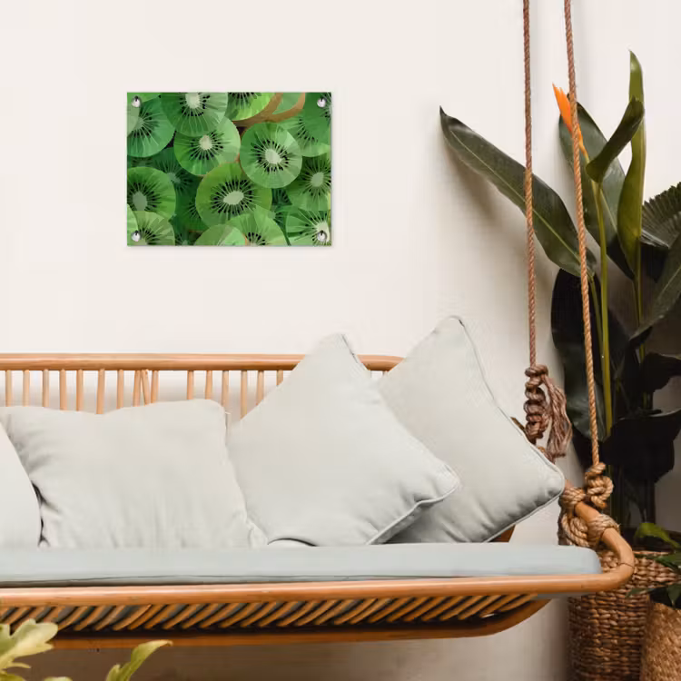 Tuinposter - Kiwi - Groen - Pitten — 5