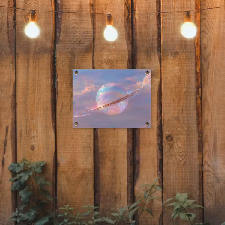 Tuinposter - Planeet - Lucht - Wolken - Pasteltinten — 2