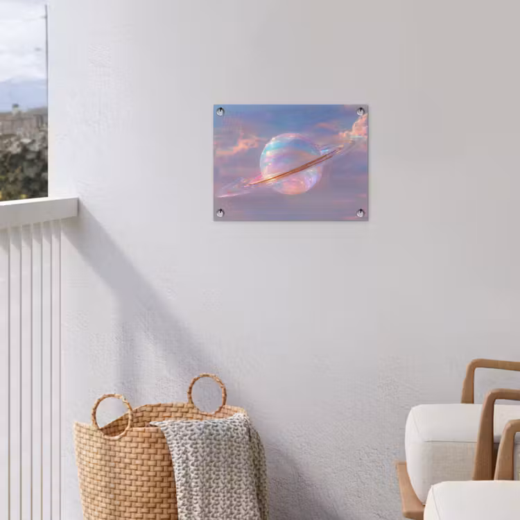Tuinposter - Planeet - Lucht - Wolken - Pasteltinten — 3
