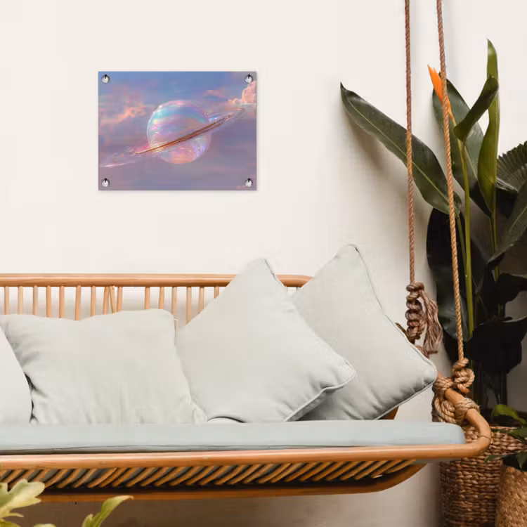 Tuinposter - Planeet - Lucht - Wolken - Pasteltinten — 5