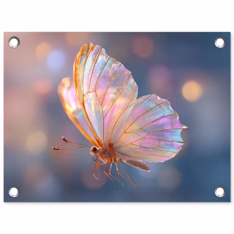 Tuinposter - Vlinder - Vleugels - Pastel - Glinstering — 1