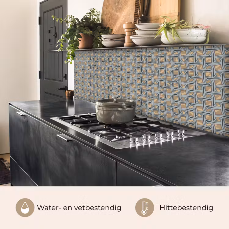 Keuken achterwand - Bruin - Patronen - Geometrie — 3