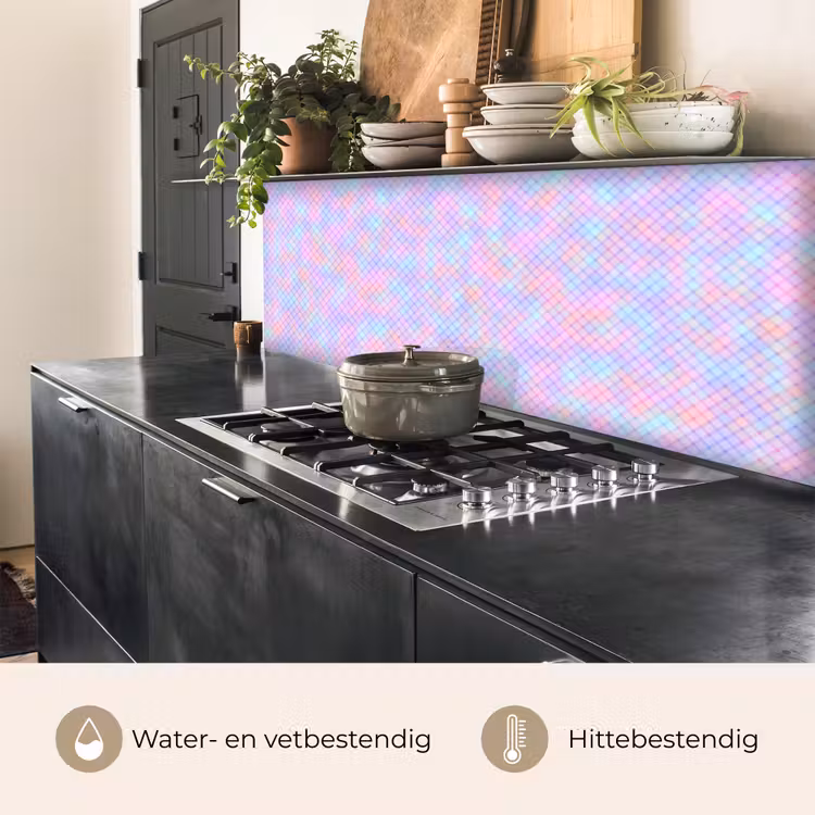 Keuken achterwand - Design - Geometrie - Roze — 3