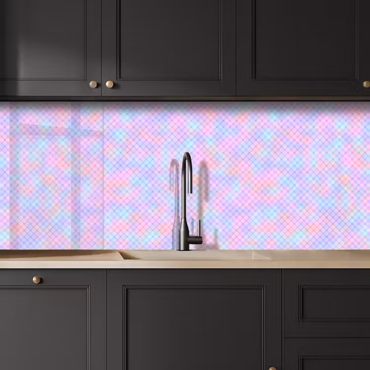 Keuken achterwand - Design - Geometrie - Roze — 6