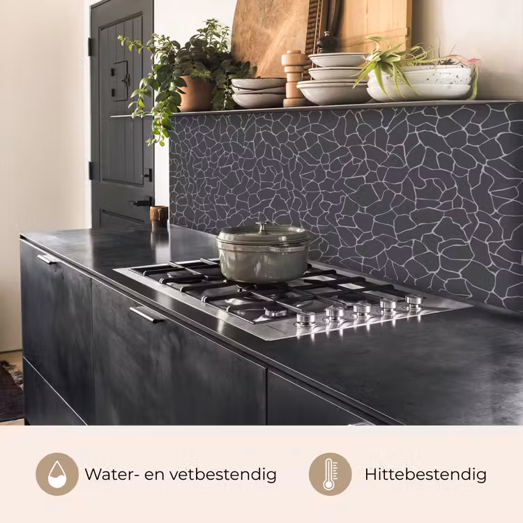 Keuken achterwand - Design - Geometrie - Zwart — 3