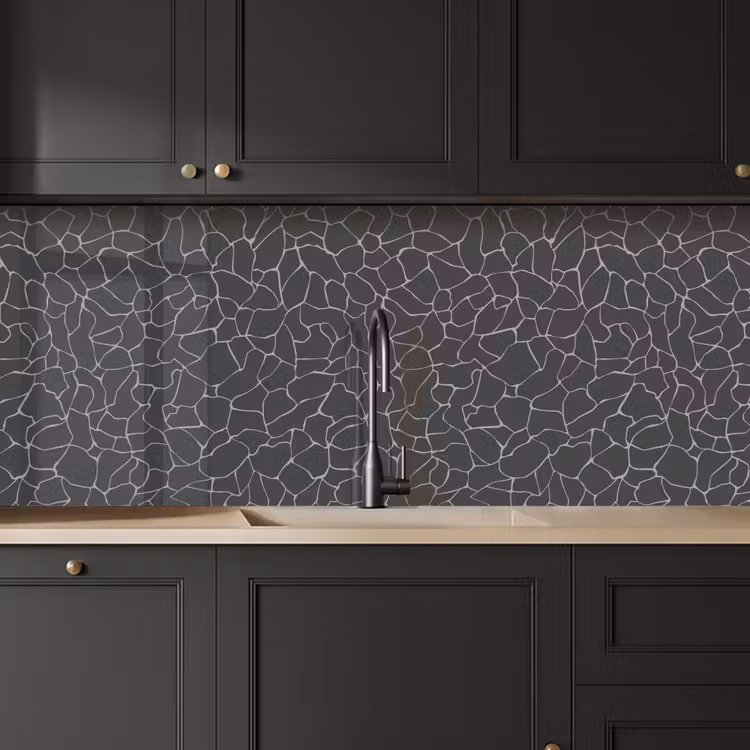 Keuken achterwand - Design - Geometrie - Zwart — 6
