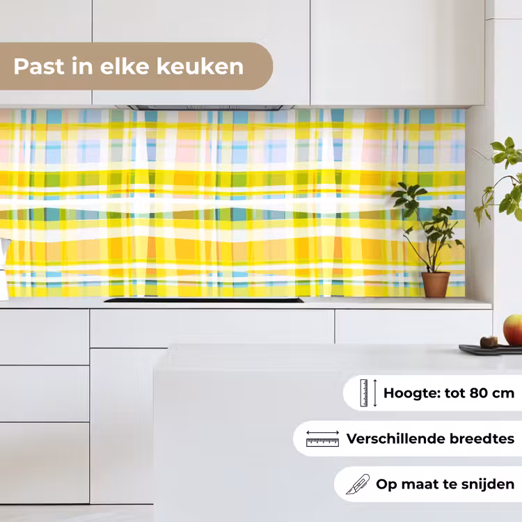 Keuken achterwand - Geel - Patroon - Zomer — 4