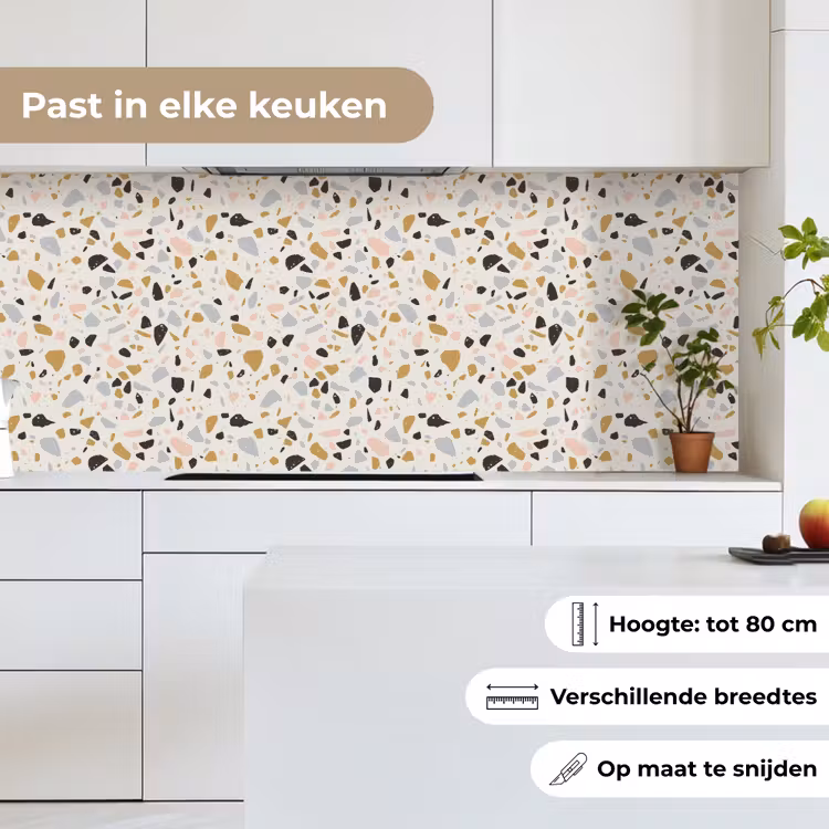 Keuken achterwand - Terrazzo - Patroon - Neutraal - Zacht - Multi — 4