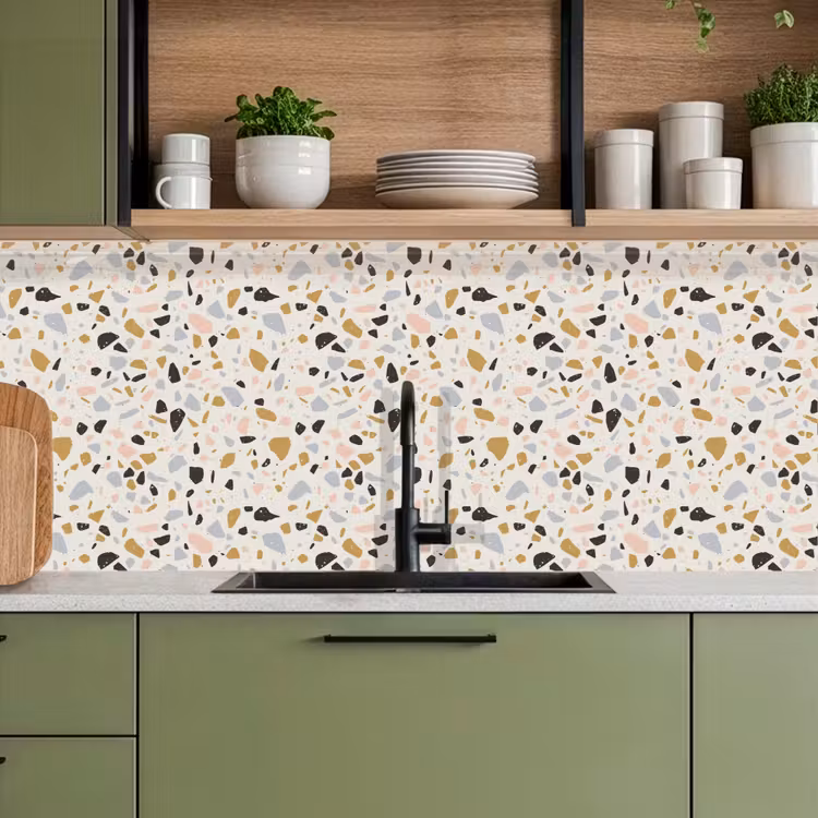 Keuken achterwand - Terrazzo - Patroon - Neutraal - Zacht - Multi — 5