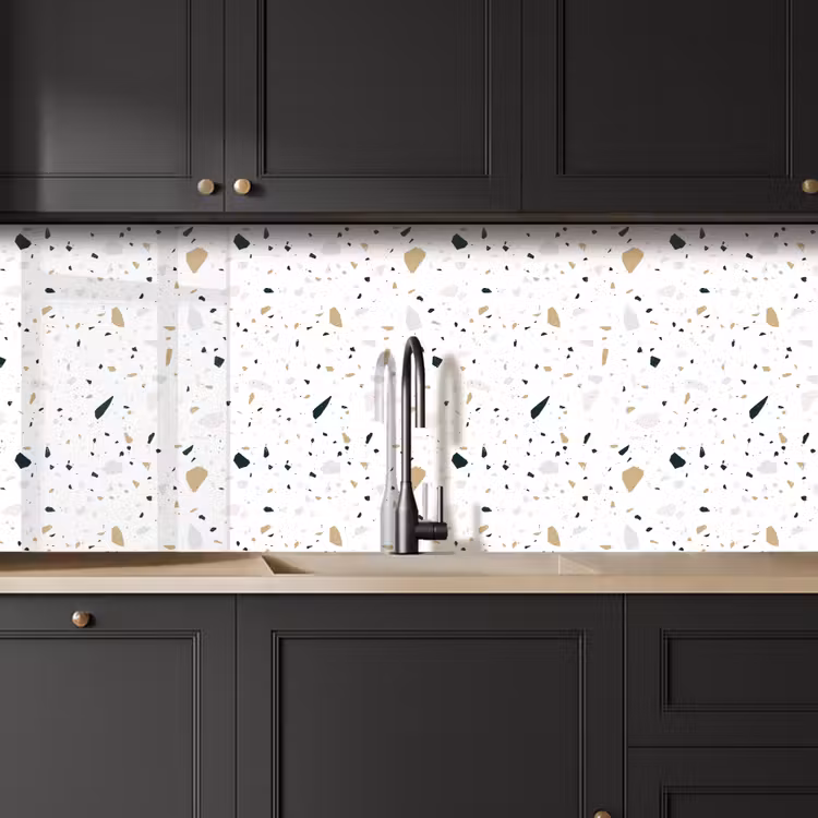 Keuken achterwand - Terrazzo - Patroon - Wit - Neutraal — 6