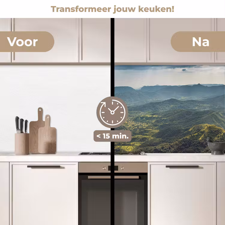 Keuken achterwand - Landschap - Vallei - Groen — 2