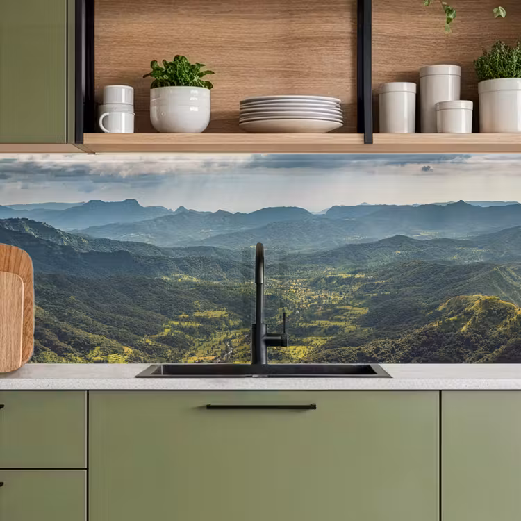 Keuken achterwand - Landschap - Vallei - Groen — 5