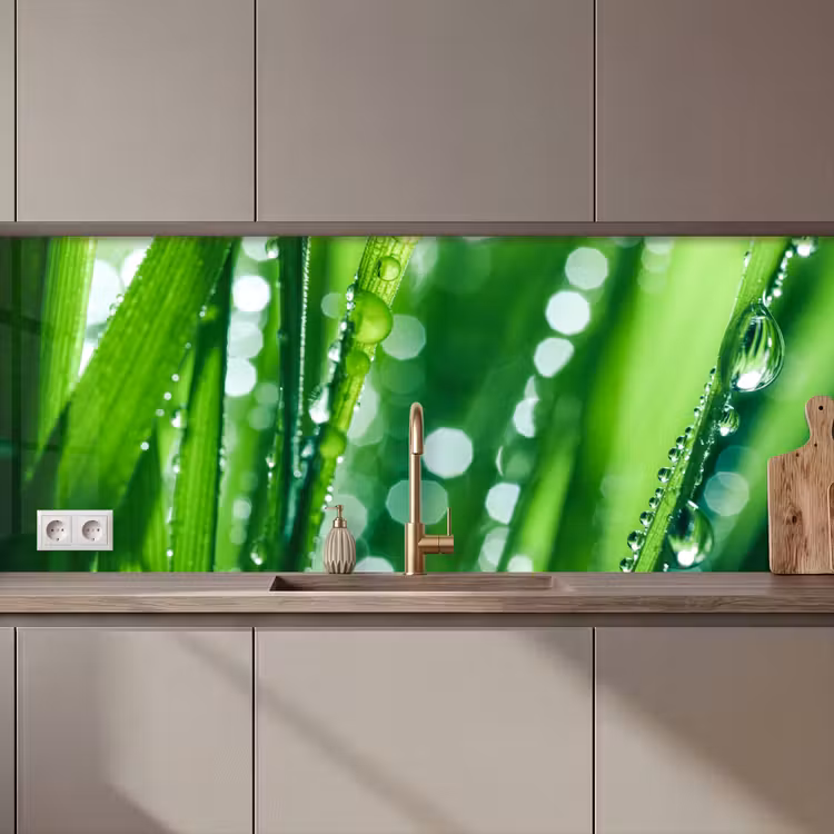 Keuken achterwand - Natuur - Gras - Groen — 1