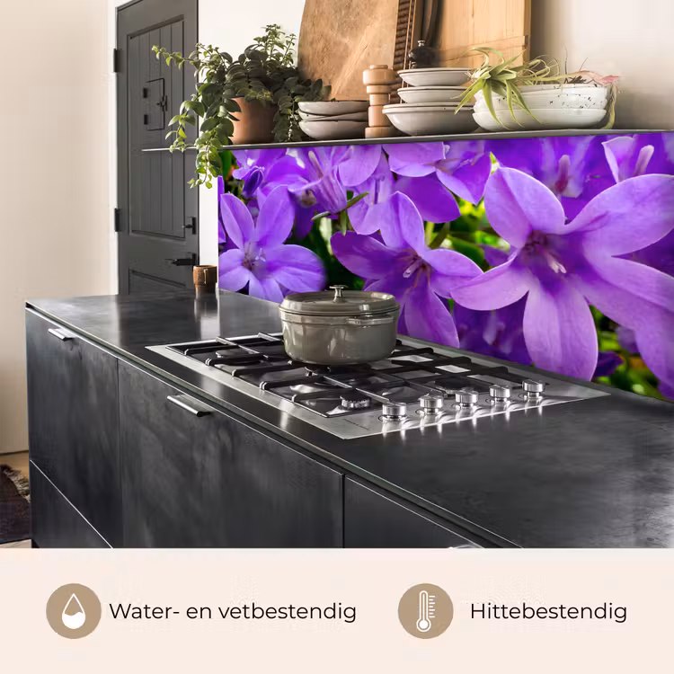Keuken achterwand - Bloemen - Paars - Natuur — 3