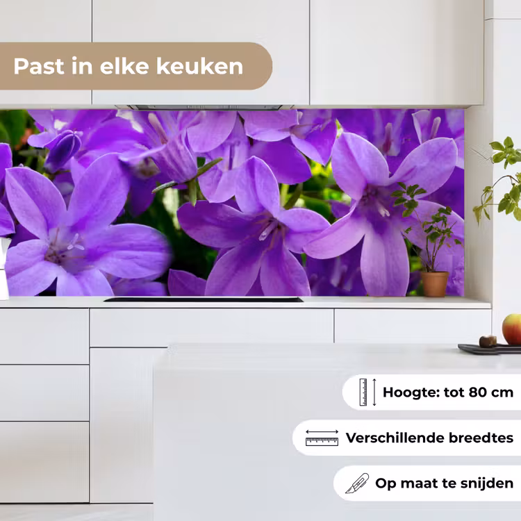 Keuken achterwand - Bloemen - Paars - Natuur — 4