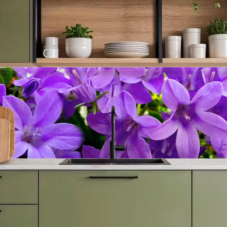Keuken achterwand - Bloemen - Paars - Natuur — 5