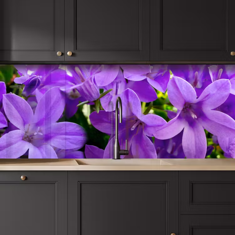Keuken achterwand - Bloemen - Paars - Natuur — 6