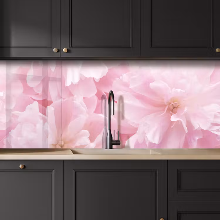 Keuken achterwand - Bloemenpracht - Bloemen - Roze - Pioenroos — 6