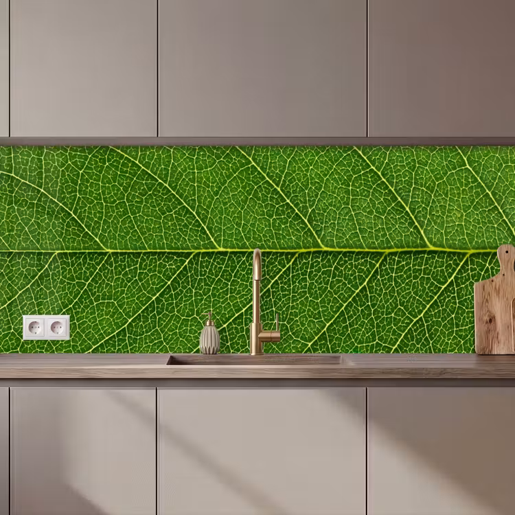Keuken achterwand - Natuur - Blad - Groen — 1