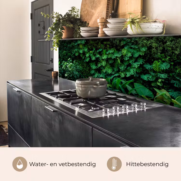Keuken achterwand - Natuur - Bos - Groen - Monstera — 3