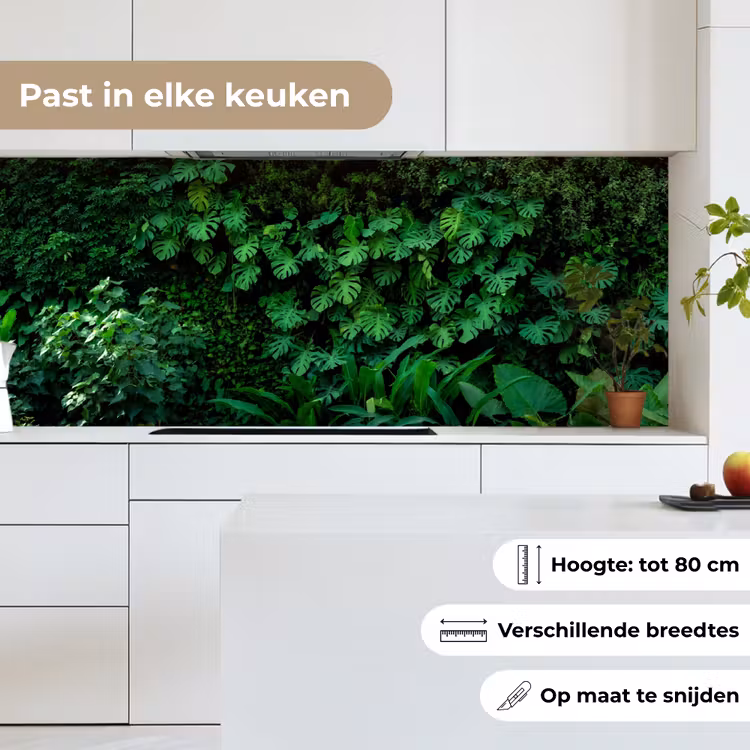 Keuken achterwand - Natuur - Bos - Groen - Monstera — 4