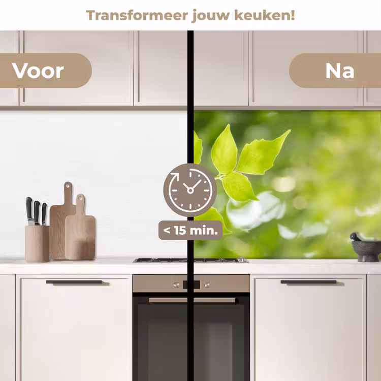 Keuken achterwand - Natuur - Lente - Groen - Bladeren — 2