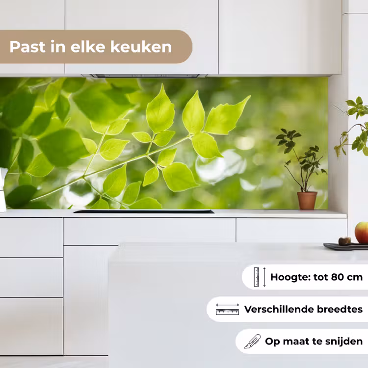 Keuken achterwand - Natuur - Lente - Groen - Bladeren — 4