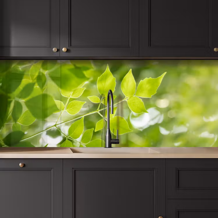 Keuken achterwand - Natuur - Lente - Groen - Bladeren — 6