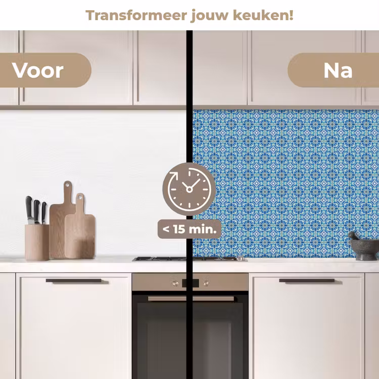 Keuken achterwand - Tegels - Mozaïek - Turquoise - Blauw — 2