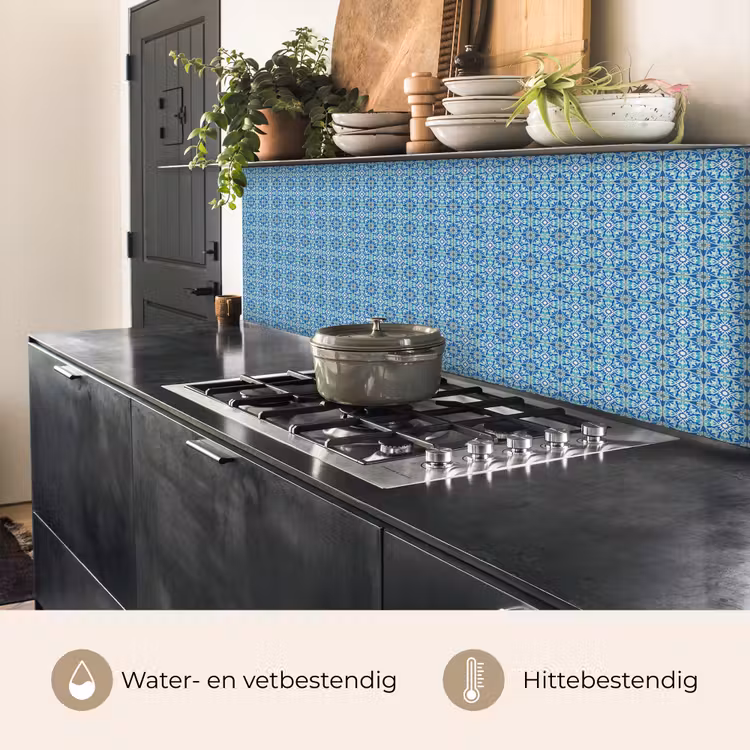 Keuken achterwand - Tegels - Mozaïek - Turquoise - Blauw — 3