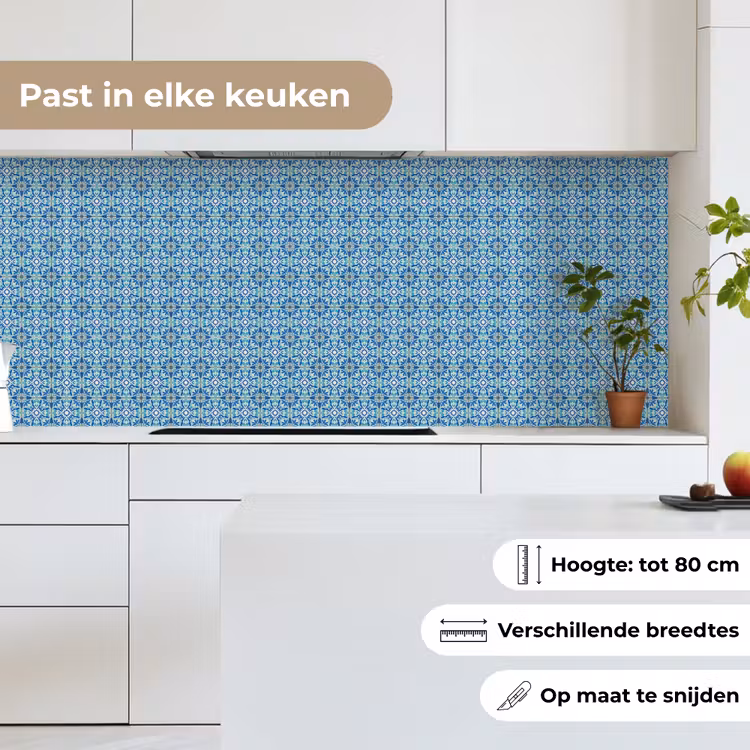 Keuken achterwand - Tegels - Mozaïek - Turquoise - Blauw — 4