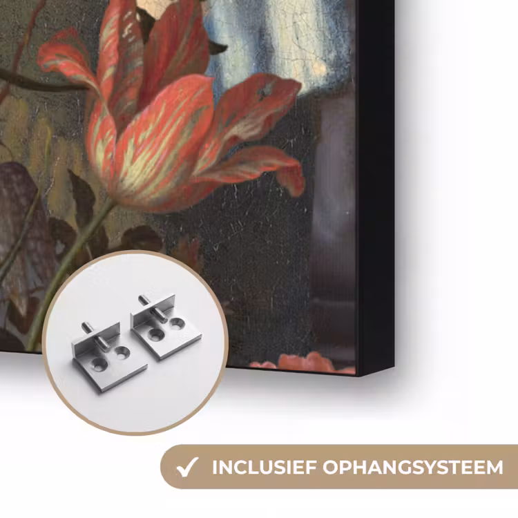 Art Frame - Meisje met de parel - Johannes Vermeer - Bloemen — 6