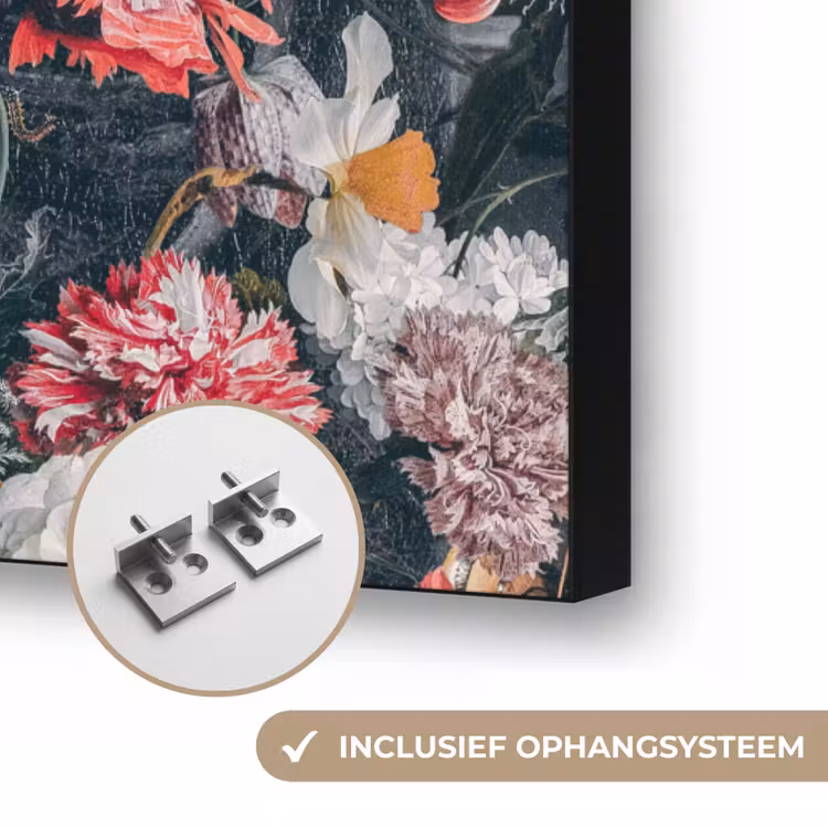 Art Frame - Melkmeisje - Johannes Vermeer - Bloemen - Roze — 6