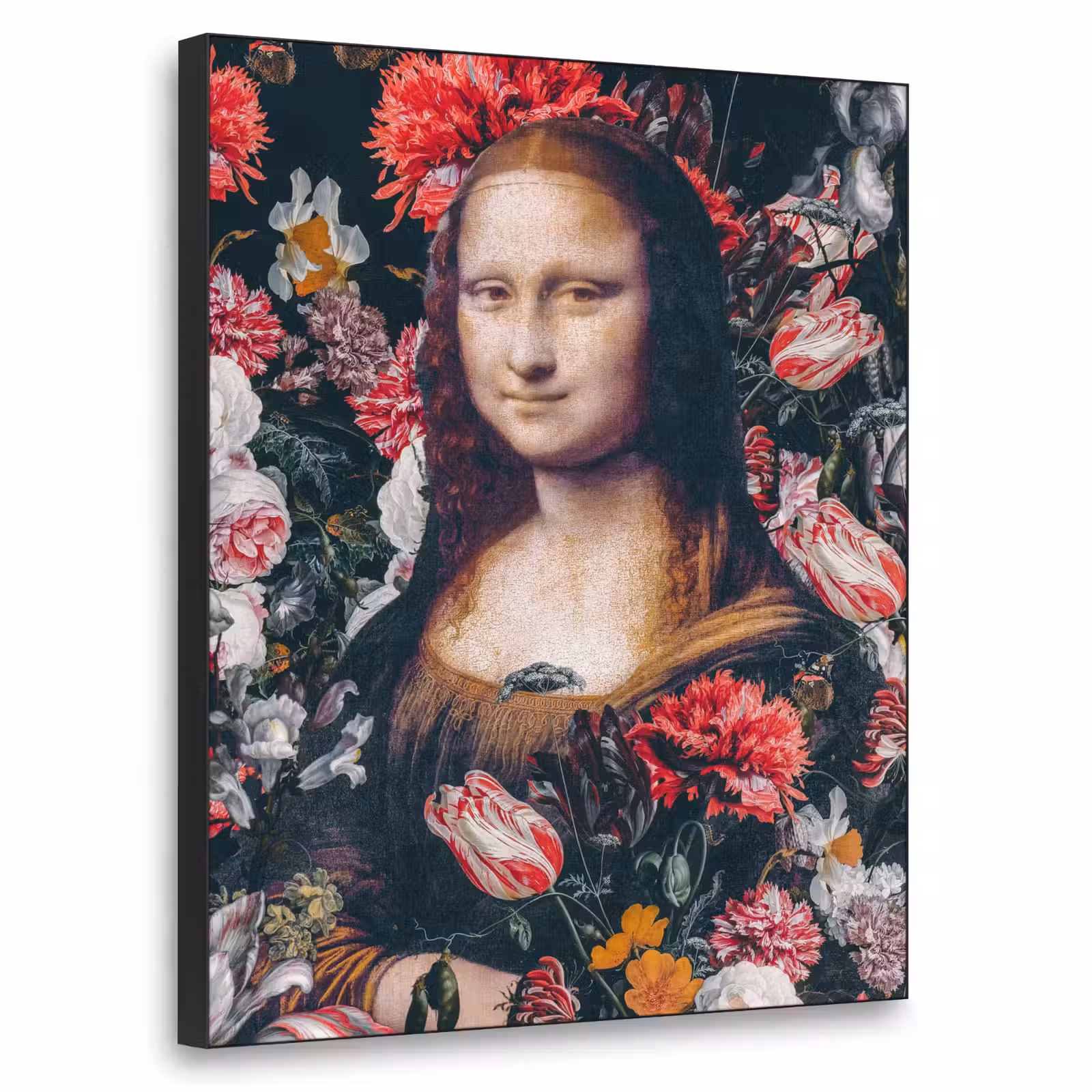 Art Frame - Mona Lisa - Leonardo da Vinci - Bloemen - Roze — 1