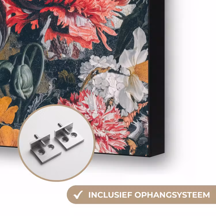 Art Frame - Meisje met de parel - Johannes Vermeer - Bloemen — 6