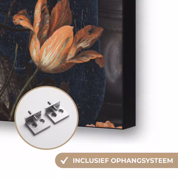 Art Frame - Melkmeisje - Johannes Vermeer - Bloemen - Blauw — 6