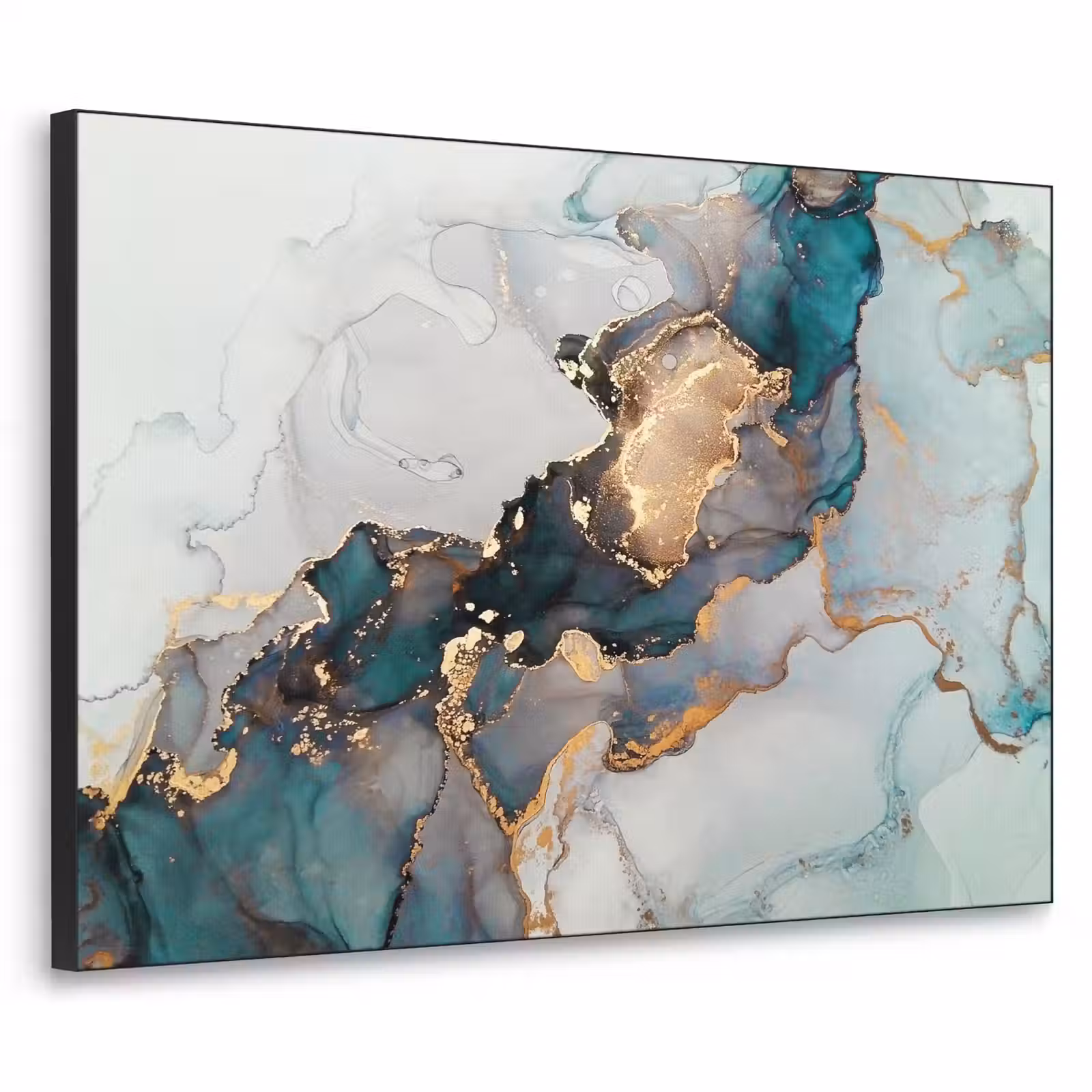 Art Frame - Blauw - Marmer - Goud — 1